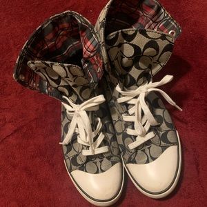 Coach Fold Down Hightop Size 10